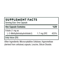 5-MTHF 1 mg - 60 caps (Пошкоджена етикетка)