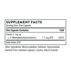 5-MTHF 1 mg - 60 caps (Пошкоджена етикетка)