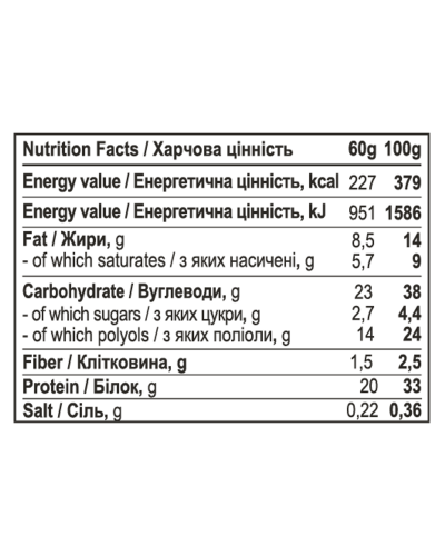 Protein Bar - 12x60g Chocolate Caramel
