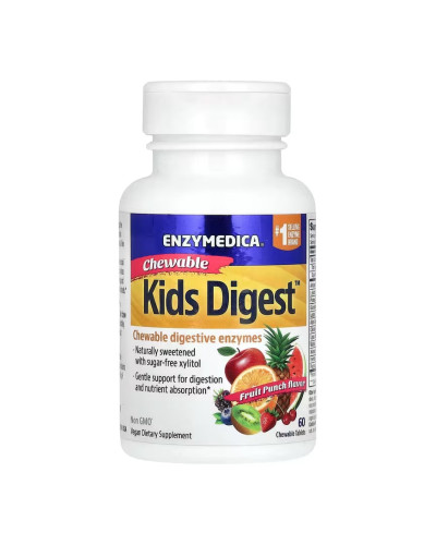Травні ферменти для дітей, Kids Digest - 60 Chewable tabs