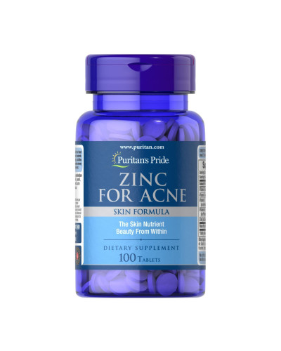 Цинк, Zinc for Acne - 100 tab