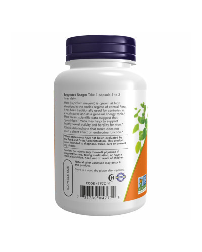 Мака перуанська, Maca 750mg - 90 vcaps