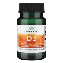Вітамін Д3, Vitamin D3 High Potency 1,000 IU (25 mcg) - 60 Caps