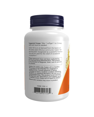 Кесторова олія, Castor Oil 650mg - 120 sgels