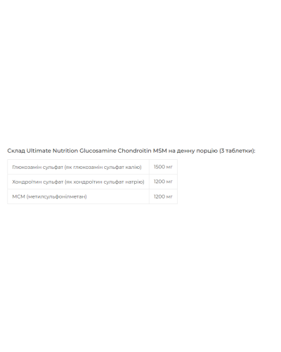 Glucosamine Chondroitin MSM - 90 tabs