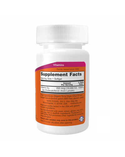 Вітамін Д-3, VIT D-3 10,000 IU - 120 sgels