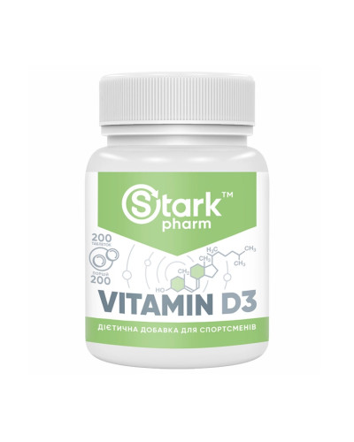 Вітамін Д3, Stark Vitamin D3 2000IU - 200tabs