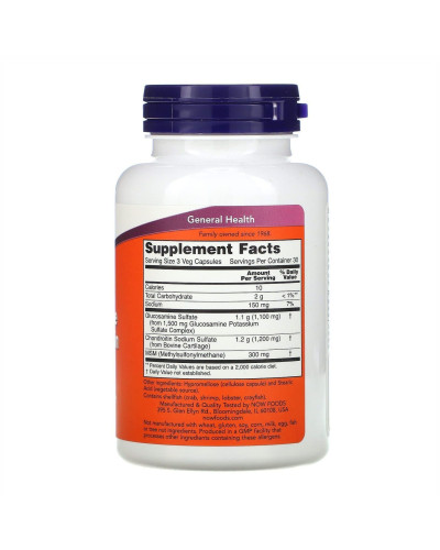 Glucosamine & Chondroitin with MSM - 90 vcaps
