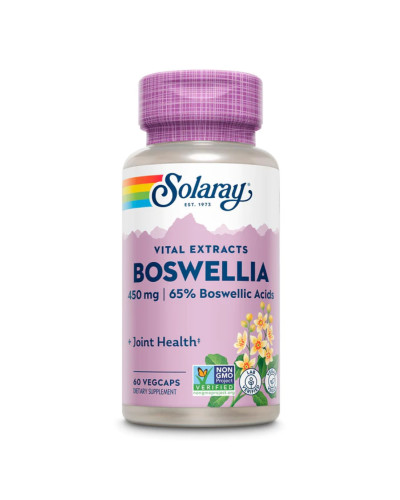 Екстракт Босвелії, Solaray Boswellia Resin Extract 450mg - 60 vcaps