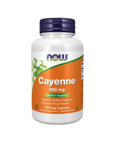 Кайенский перець, Cayenne 500mg - 100 vcaps
