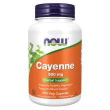 Кайенский перець, Cayenne 500mg - 250 vcaps