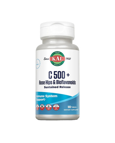 C 500 + Rose Hips & Bioflavonioids Sustained Release - 100 tabs