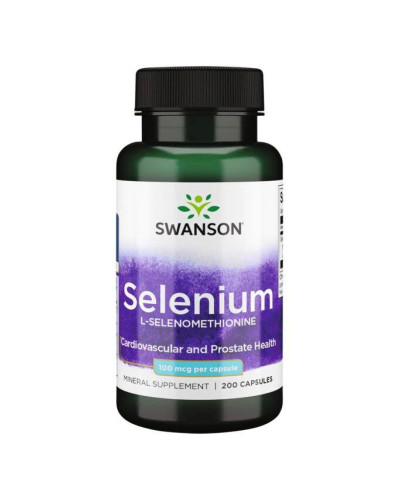 Селен, Selenium 100mcg - 200 caps