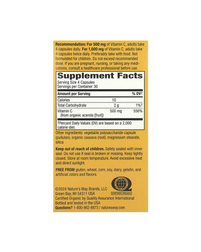 Vitamin C - 120 vcaps