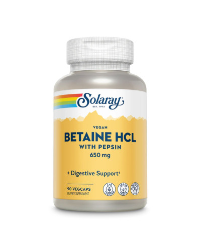 Бетаїн гідрохлорид, Betaine HCL - 90 vcaps