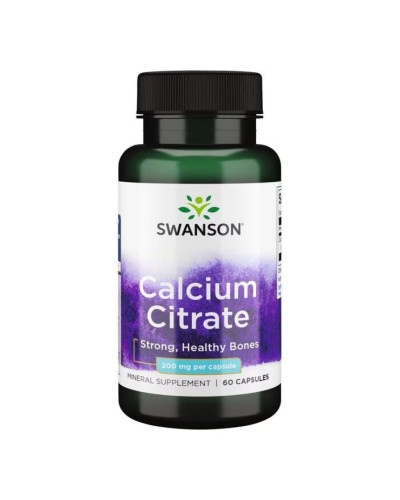 Calcium Citrate 200 mg - 60 Caps