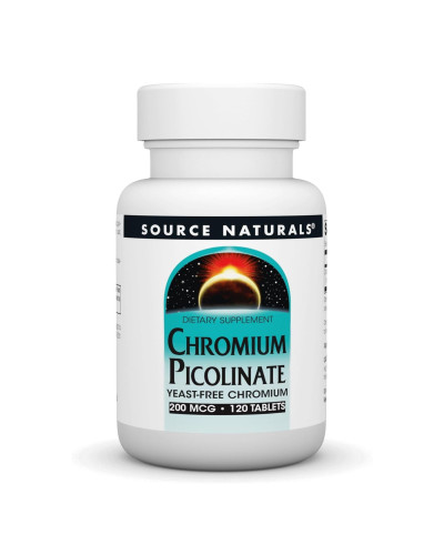 Chromium Picolinate 200 mcg Yeast Free - 120 tabs
