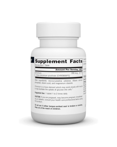 Chromium Picolinate 200 mcg Yeast Free - 120 tabs