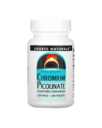 Chromium Picolinate 200 mcg, Yeast Free - 240 tabs