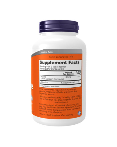 Л Цитрулін, Citrulline 750mg - 90 vcaps