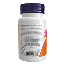 Вітамін Е з змішаними токоферолами, E-200 Mixed Tocopherols - 100 sgels