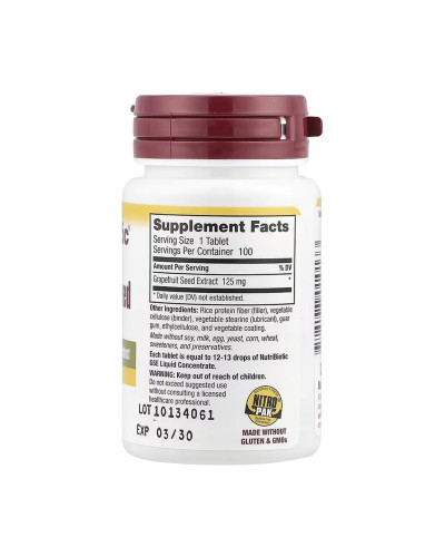 Grapefruit Seed Extract 125mg - 100 tabs