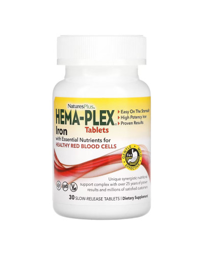 Хема плекс комплекс з залізом, Hema-Plex - 30 tabs (баночка)