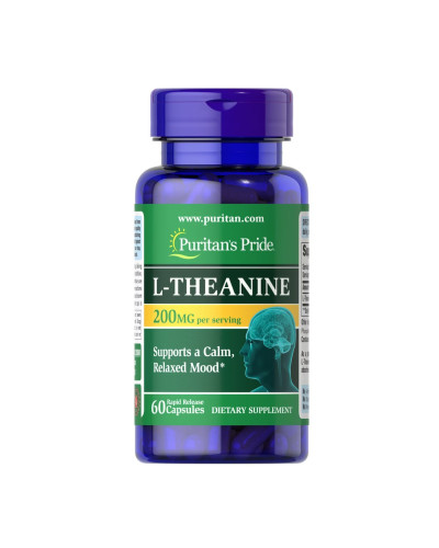 L-Теанін, L-Theanine 200 mg - 60 caps