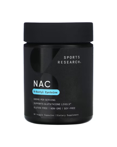NAC - N-Acetyl-L-Cysteine 600mg - 90 vcaps