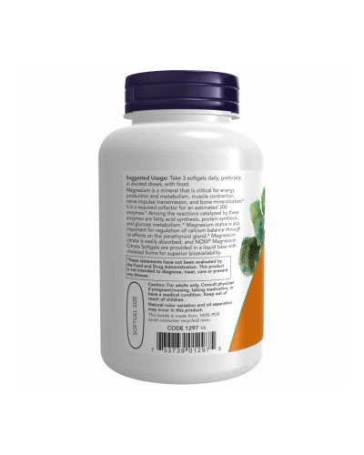 Magnesium Citrate 134mg - 180 sgels