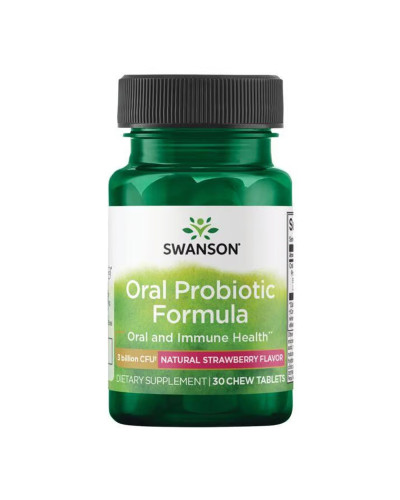 Oral Probiotic Formula 3 billion Cfu - 30 tabs Natural Strawberry