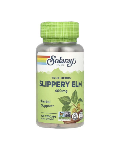 Кора В'яза Іржавого, Slippery Elm Bark 400mg - 100 vcaps