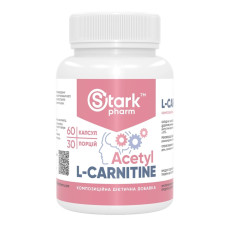 L-Карнітин, Stark Acetyl L-Carnitine 500mg - 60caps