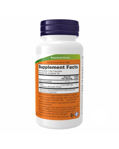 Корінь валер'яни, Valerian Root 500mg - 100 vcaps