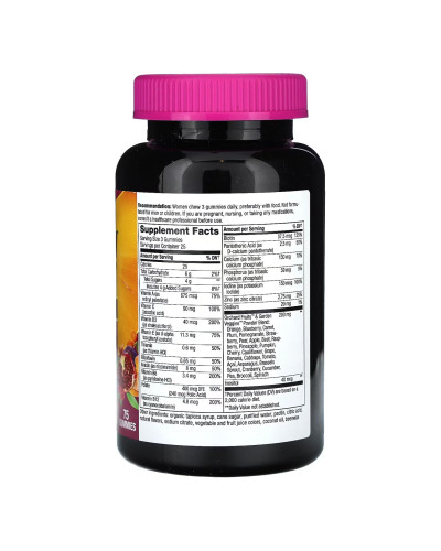 Мультивітаміни для жінок, Women's Premium Gummies Multivitamin - 75 gummies