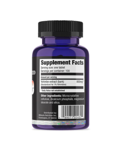 Yohimbe Bark Extract 800mg - 100tabs