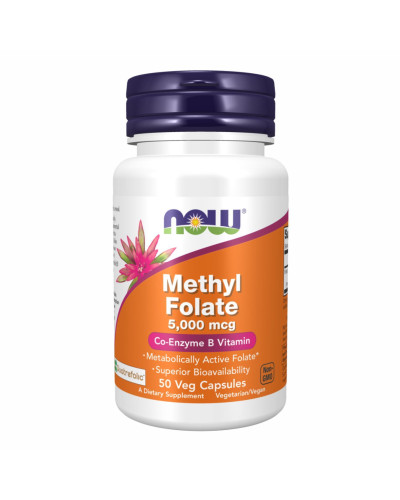 Метил Фолат, Methyl Folate 5000 mcg - 50 vcaps