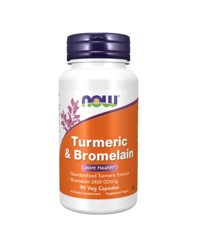 Куркумін і бромелайн, Turmeric & Bromelain - 90 vcaps