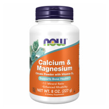 Кальцій Магній, Calcium Magnesium Citrate Powder - 227g