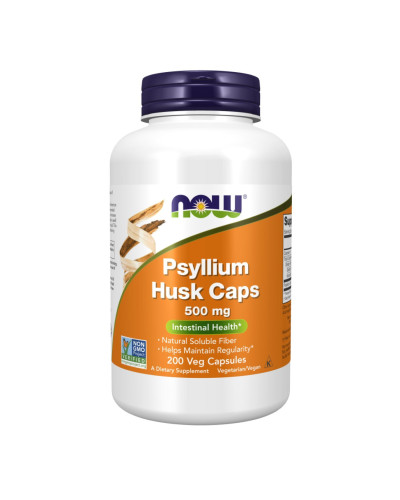 Псиліум (лушпиння подорожника), Psyllium Husk Caps 500 mg - 500 vcaps
