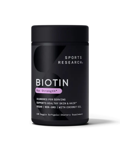 Біотин, Biotin 10,000mcg - 120 veg softgels