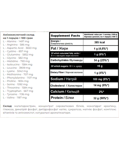 Гейнер, Super Mass Gainer - 4000g Cappuccino