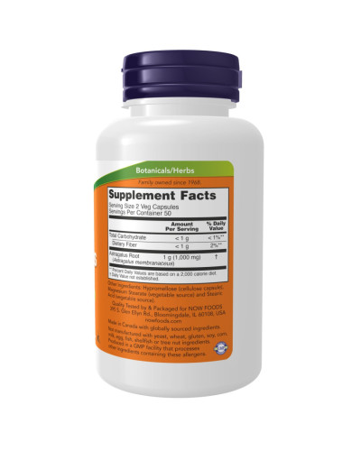 Астрагалус, Astragalus 500 mg - 100 vcaps