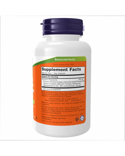 Куркумін фітосома, Turmeric Curcumin Phytosome 500mg - 60 vcaps