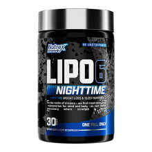 Нічний жироспалювач, Nutrex Lipo-6 Black Nighttime UC - 30 caps