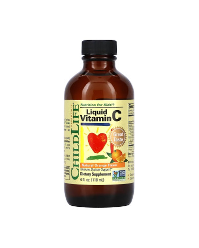 Рідкий вітамін С для дітей, Vitamin C (Liquid) - 118 ml Orange