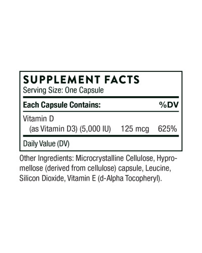 Вітамін D, Vitamin D-5000 NSF - 60 caps