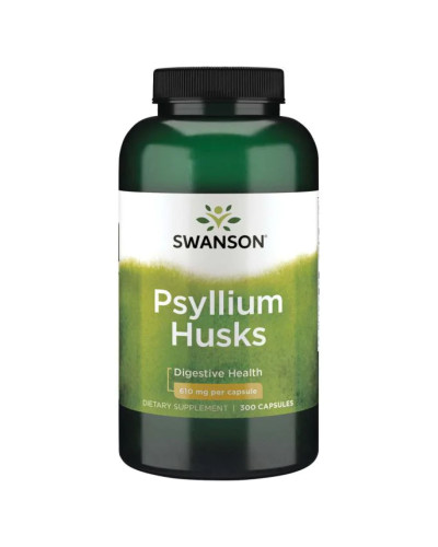 Лушпиння подорожника, Psyllium Husks 610mg - 300caps