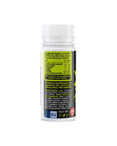 Адреналіновий шот, Adrenaline Liquid Shot - 60ml Maracuja