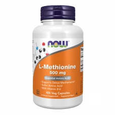 Л-метіонін, L-METHIONINE 500mg - 100 caps
